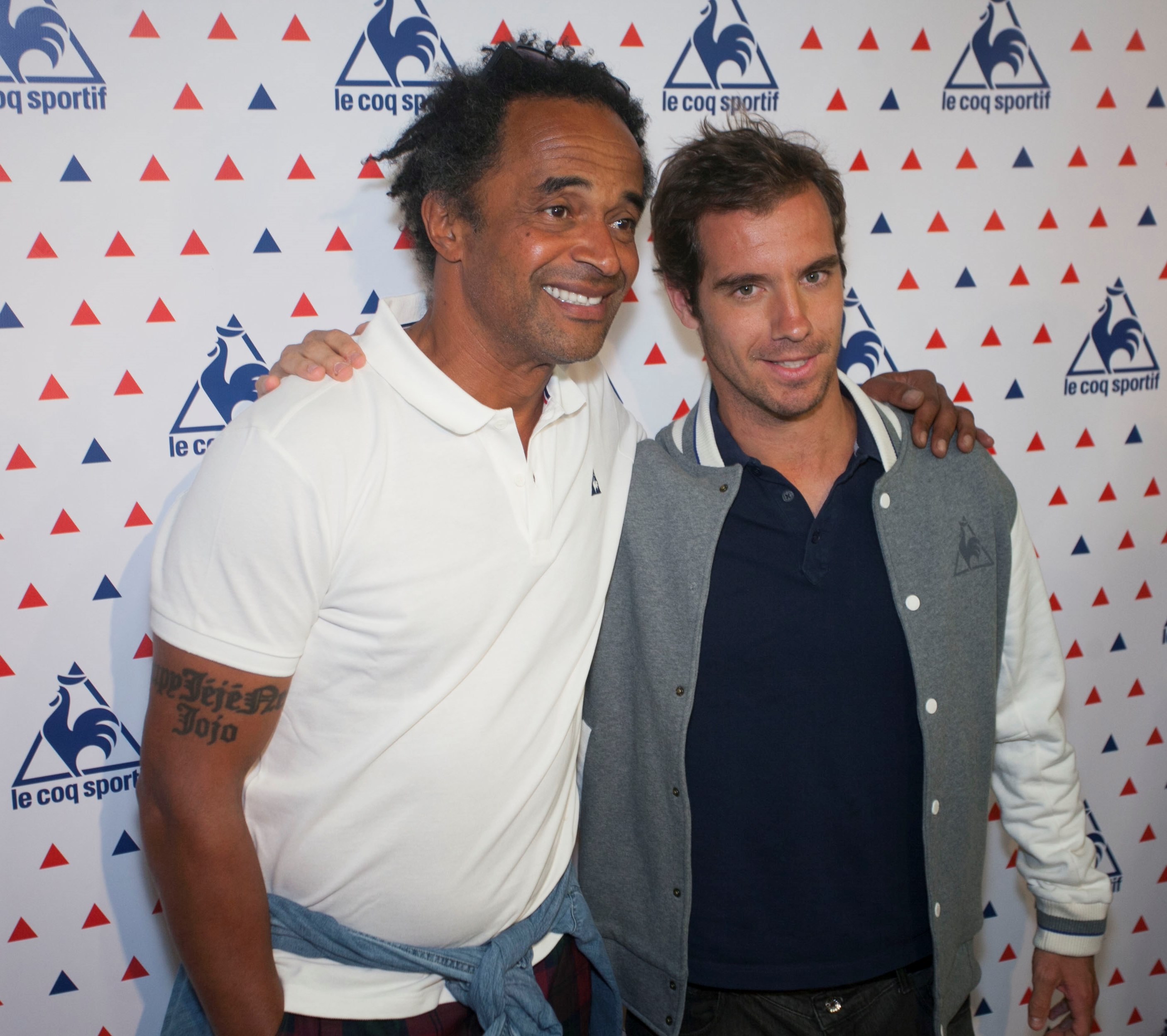 Richard Gasquet and Yannick Noah take to the net for Le Coq sportif Francs Jeux