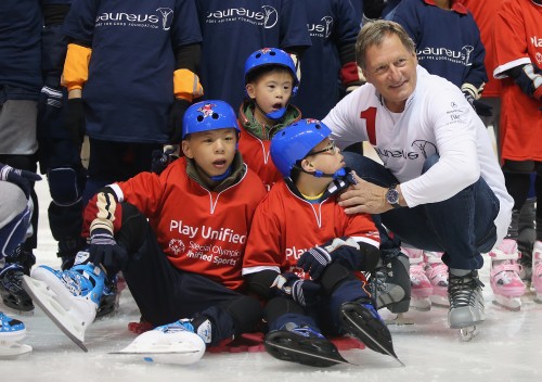 Children On The Ice - Laureus Sport For Good Project - Laureus World Sports Awards - Shanghai 2015