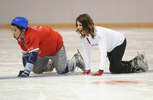 Children On The Ice - Laureus Sport For Good Project - Laureus World Sports Awards - Shanghai 2015