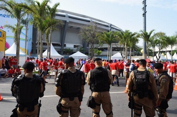 There will be a heavy security presence at Rio 2016, as there was at last summer's FIFA World Cup in Brazil (1)