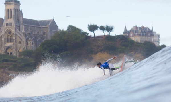 Surfing in Biarritz