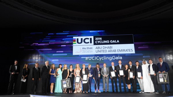 2016 UCI Cycling Gala winners, Abu Dhabi, United Arab Emirates © UCI