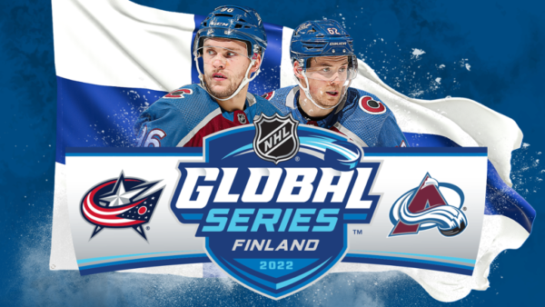 Why does the 2022-23 NHL season begin in Europe?