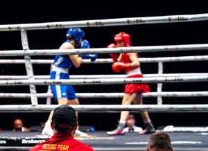 Image - Golovkin et Charilaos dans le ring